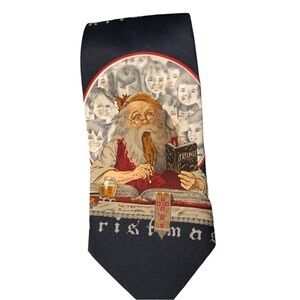 NORMAN‎ ROCKWELL Saturday Evening Post Santa Tie